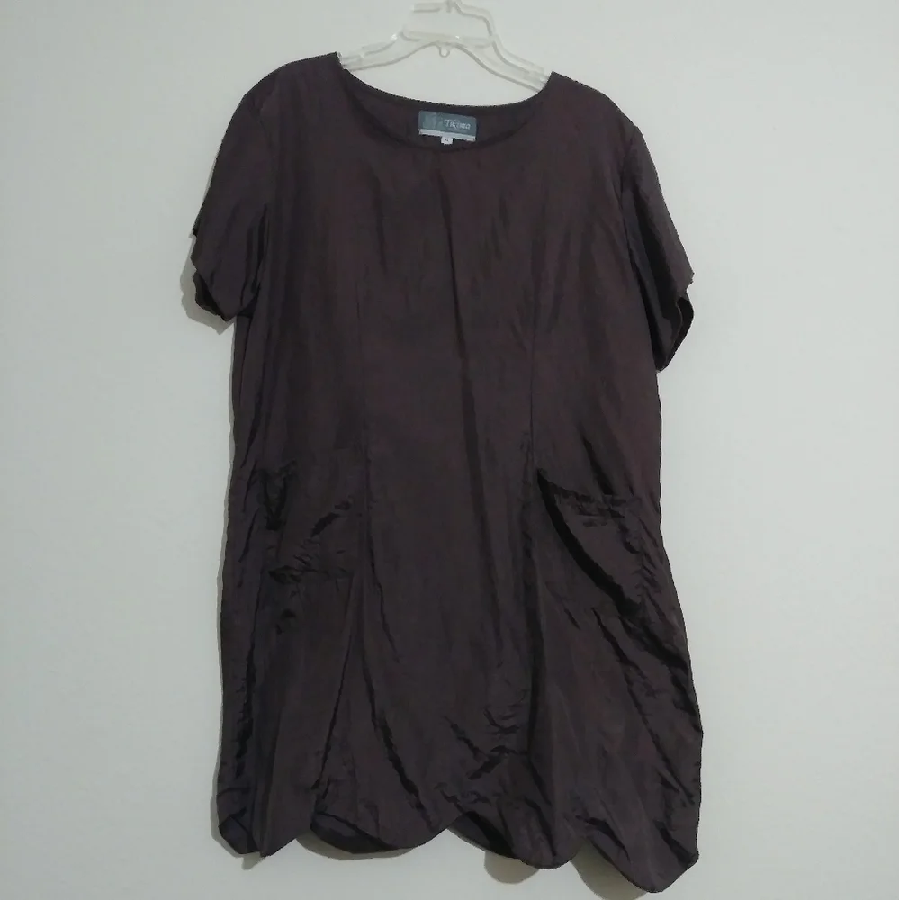 LN Tikima Dog Grooming Dress Long Brown Cover-Up XL